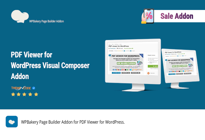 PDF viewer for WordPress Visual Composer Addon
