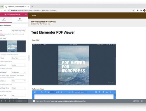 Elementor Addon for PDF Viewer for WordPress