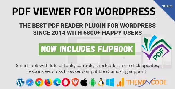 PDF Viewer For WordPress With FlipBook