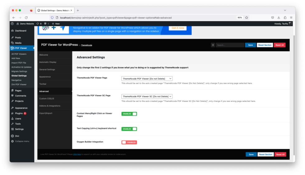 PDF viewer for WordPress Version 10.9.2 Released - ThemeNcode LLC
