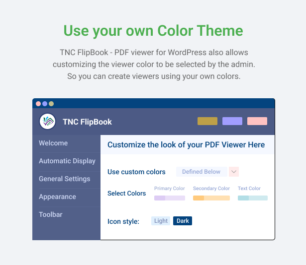 PDF Viewer Custom Color Styles