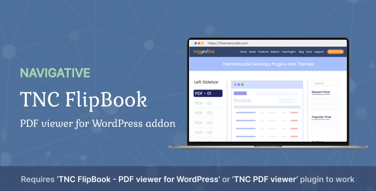 Navigative - TNC FlipBook - PDF viewer for WordPress Addon