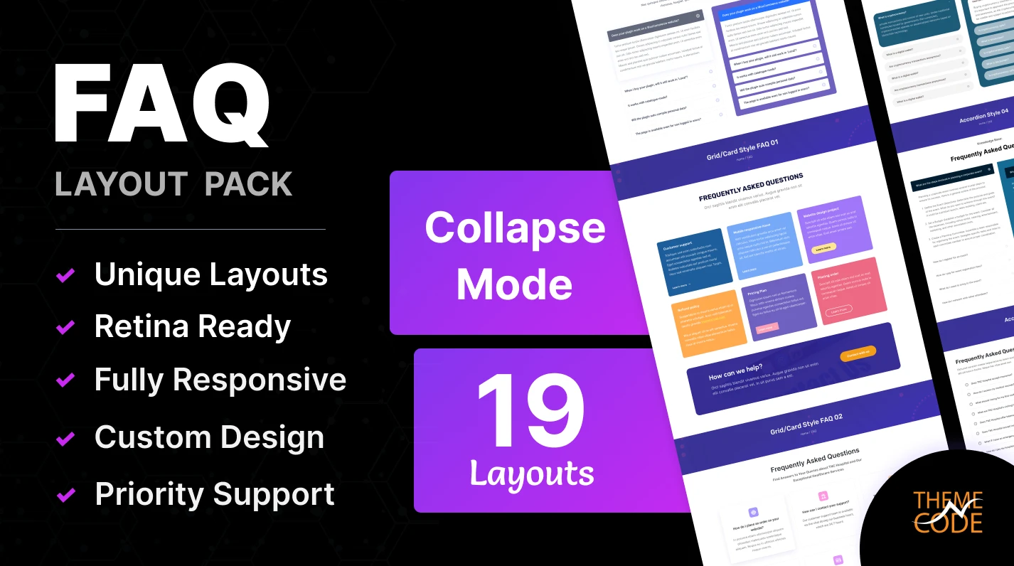 FAQ Layout Pack for Divi by TNC