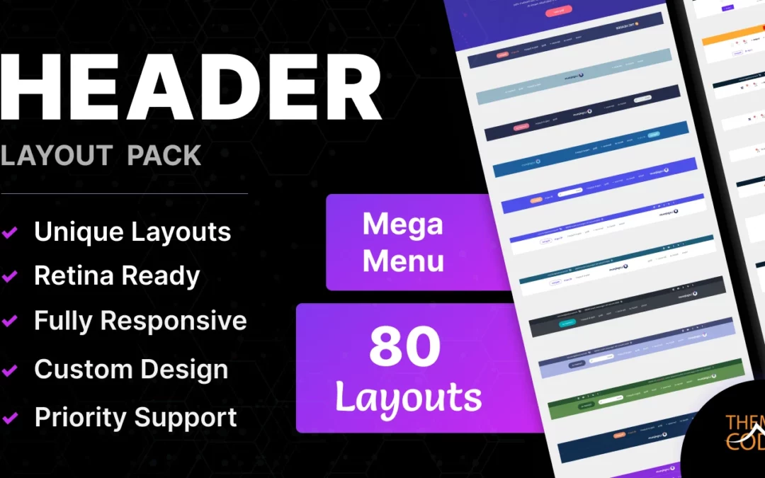 Presenting the Header Layout Pack for Divi by TNC