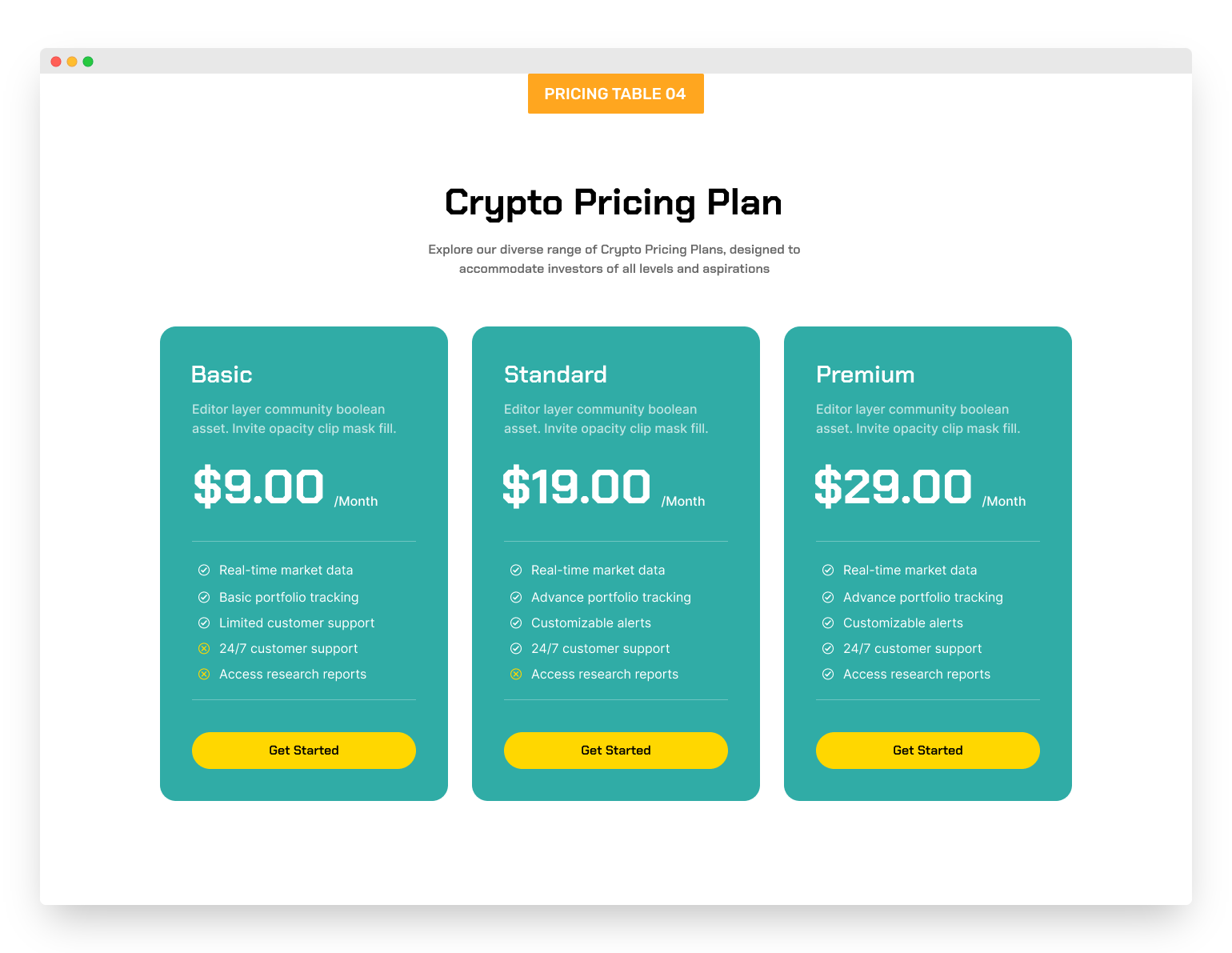 Pricing Tables Layout Pack for Divi by TNC | Divi Layouts