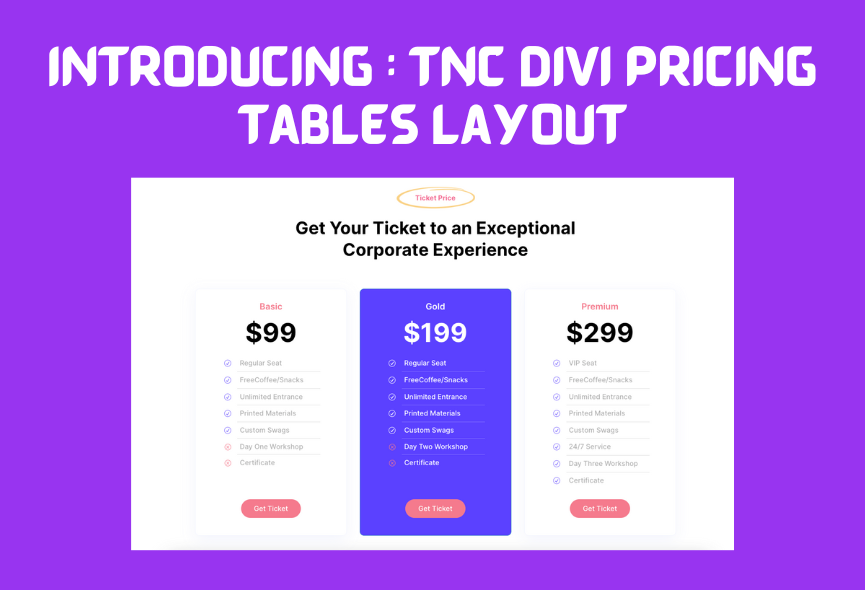 Introducing Unique Divi Pricing Table Layout Pack with Toggle!