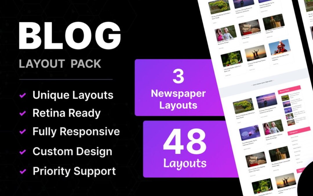 Presenting the Blog Layout Pack for Divi by TNC
