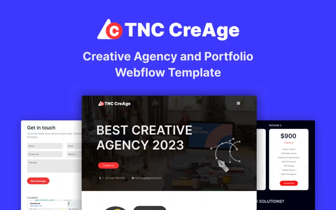 TNC CreAge – Agency Webflow Template (With Video)