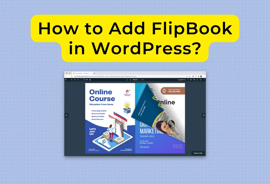 How to Add a FlipBook in WordPress Pages or Posts