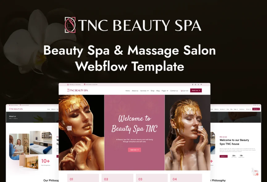 TNC Beauty Spa – Webflow Spa Template