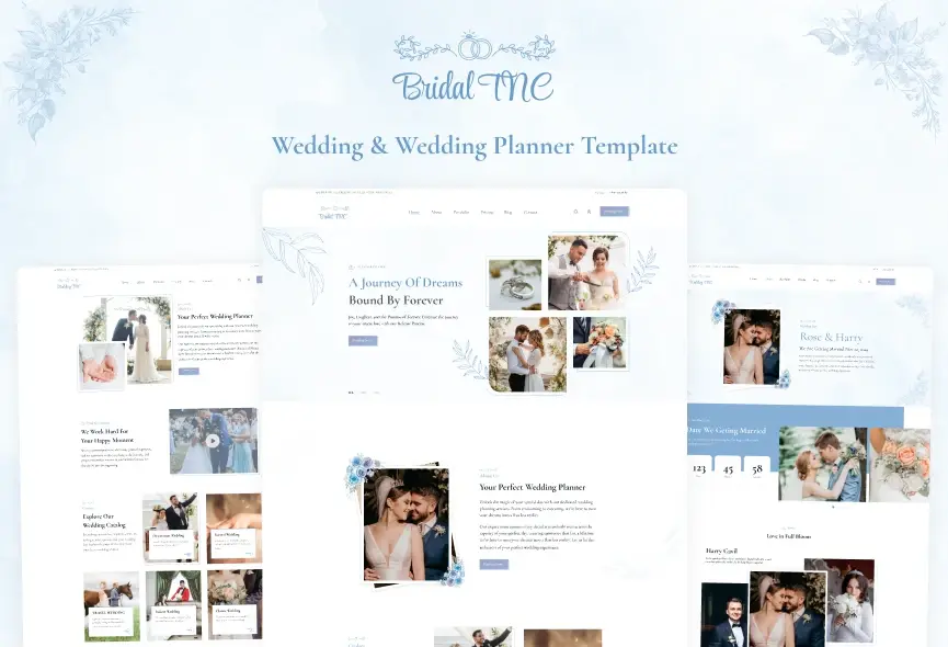 New Webflow Wedding Template – Bridal TNC