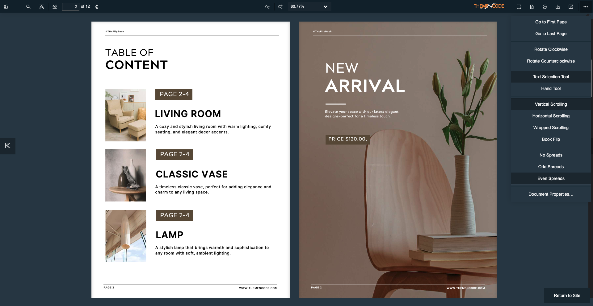 Vertical Scrolling