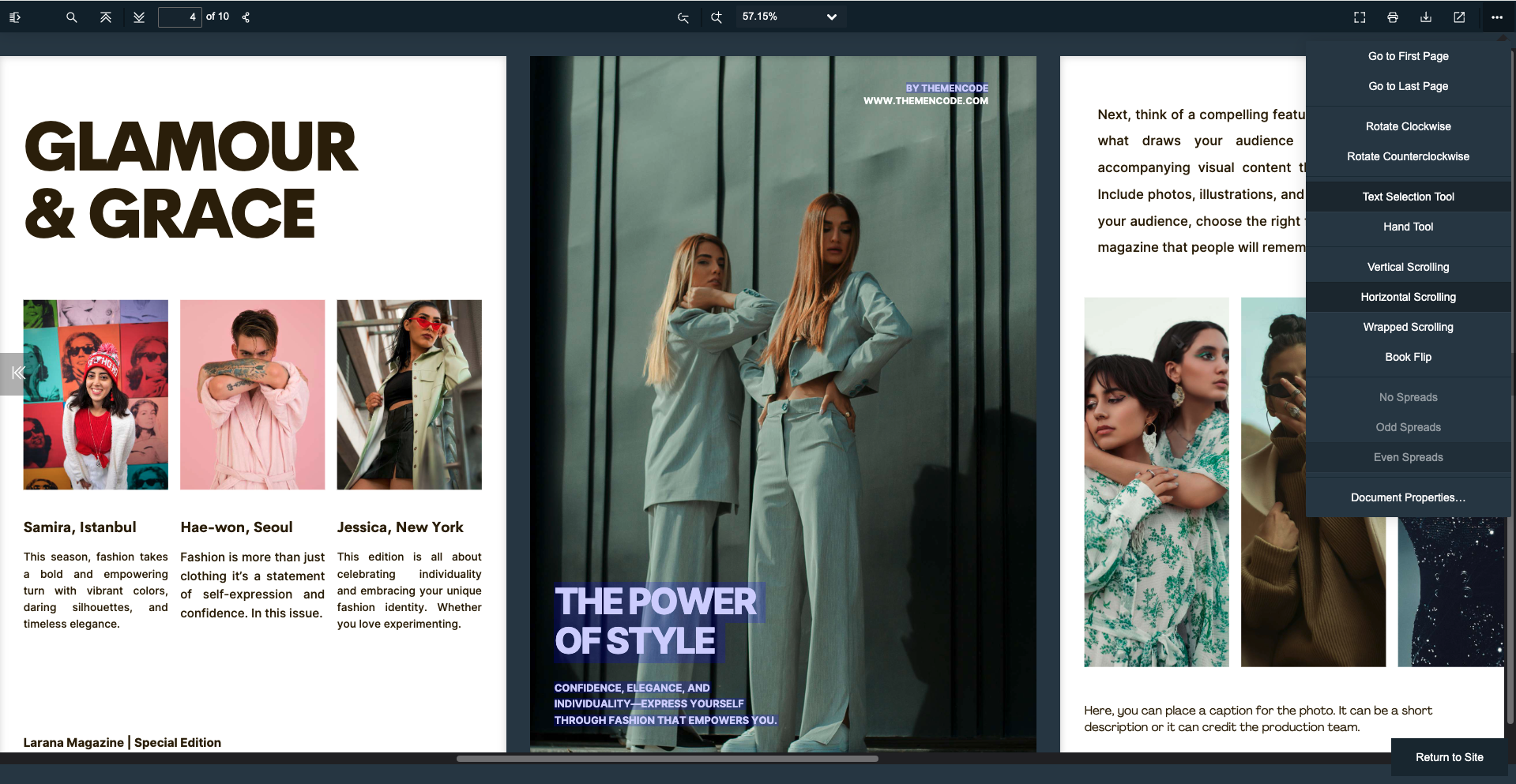 Horizontal Scrolling