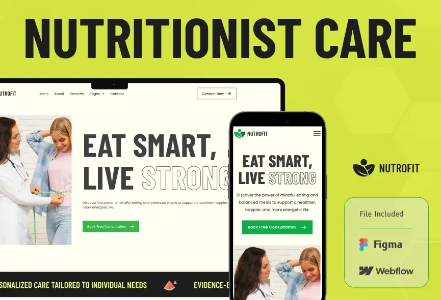 Nutrofit – New Webflow Health & Nutrition Template